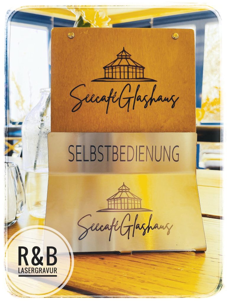 Edelstahl Menükartenhalter 1