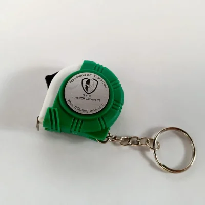 Massband grün mit Wunschgravur